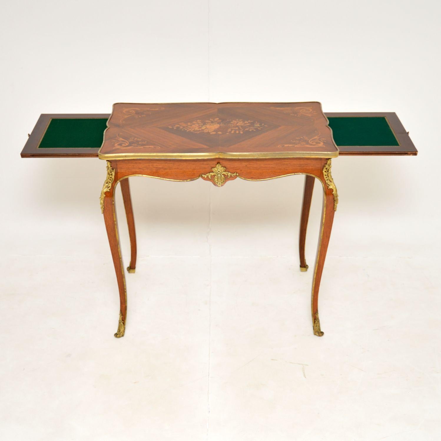 Antique French Inlaid Writing Table / Desk In Good Condition In London, GB
