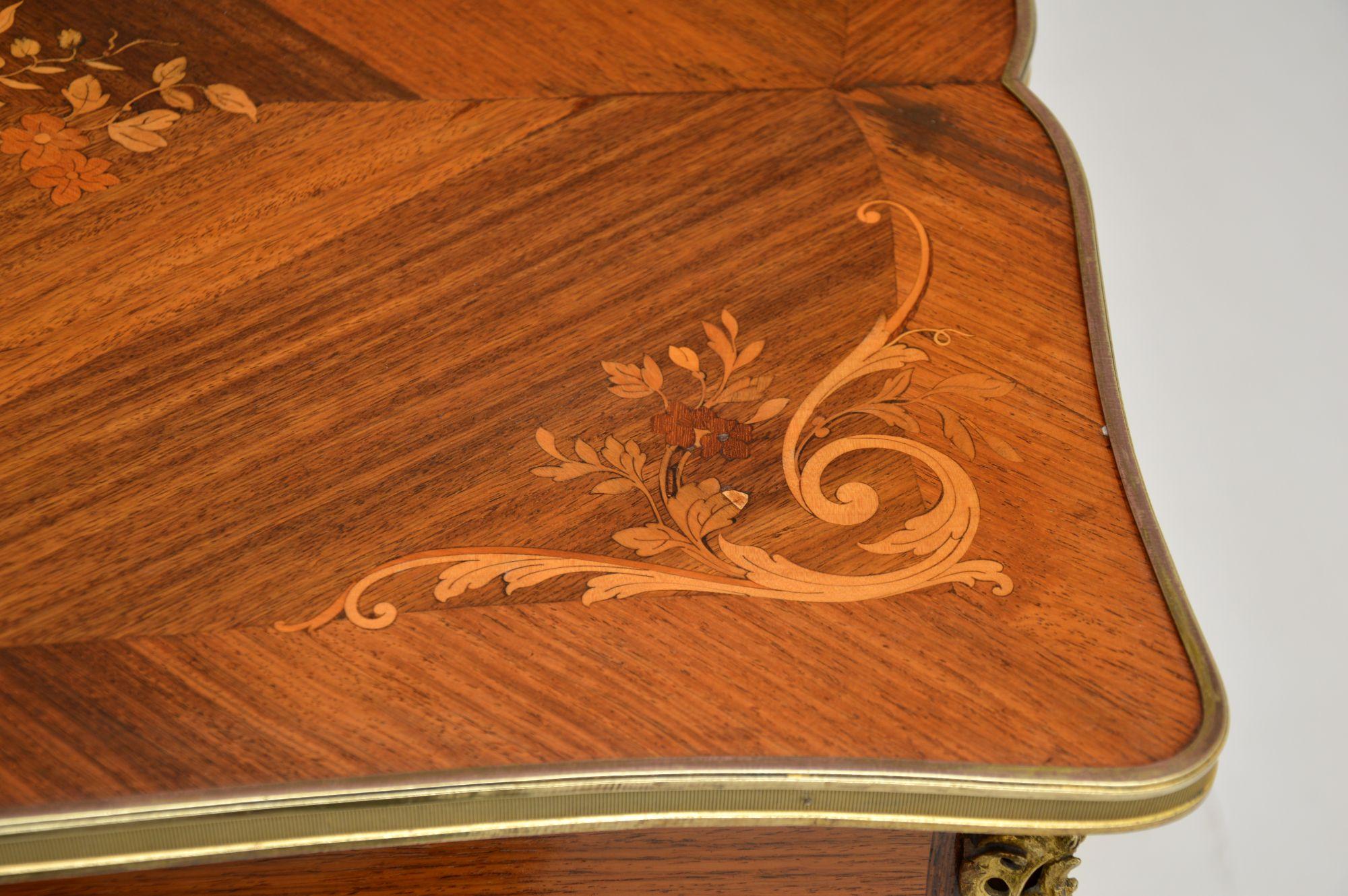 Antique French Inlaid Writing Table / Desk 3