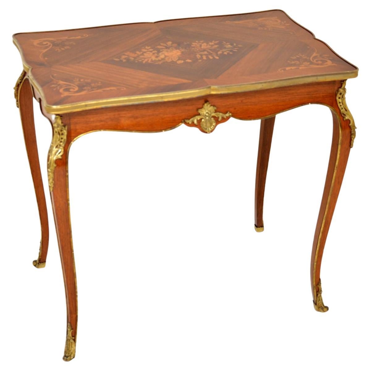 Antique French Inlaid Writing Table / Desk