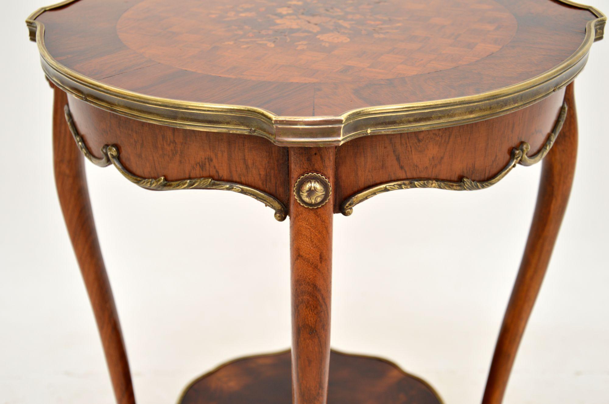 Late 19th Century Antique French Inlaid Occasional Side Table