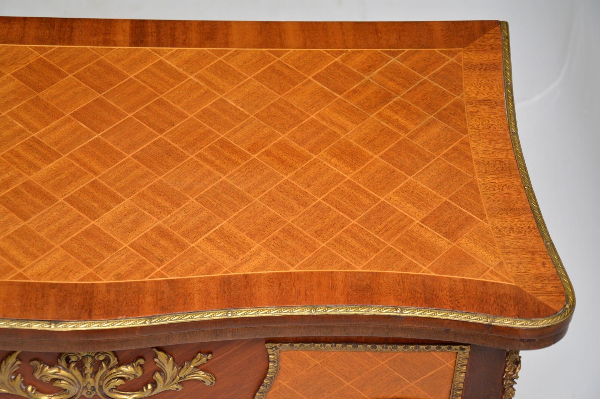 20th Century Antique French Inlaid Parquetry Card Table