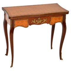 Antique French Inlaid Parquetry Card Table