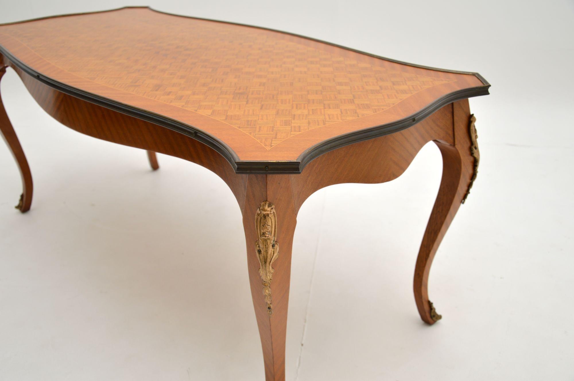 Antique French Inlaid Parquetry Coffee Table 3