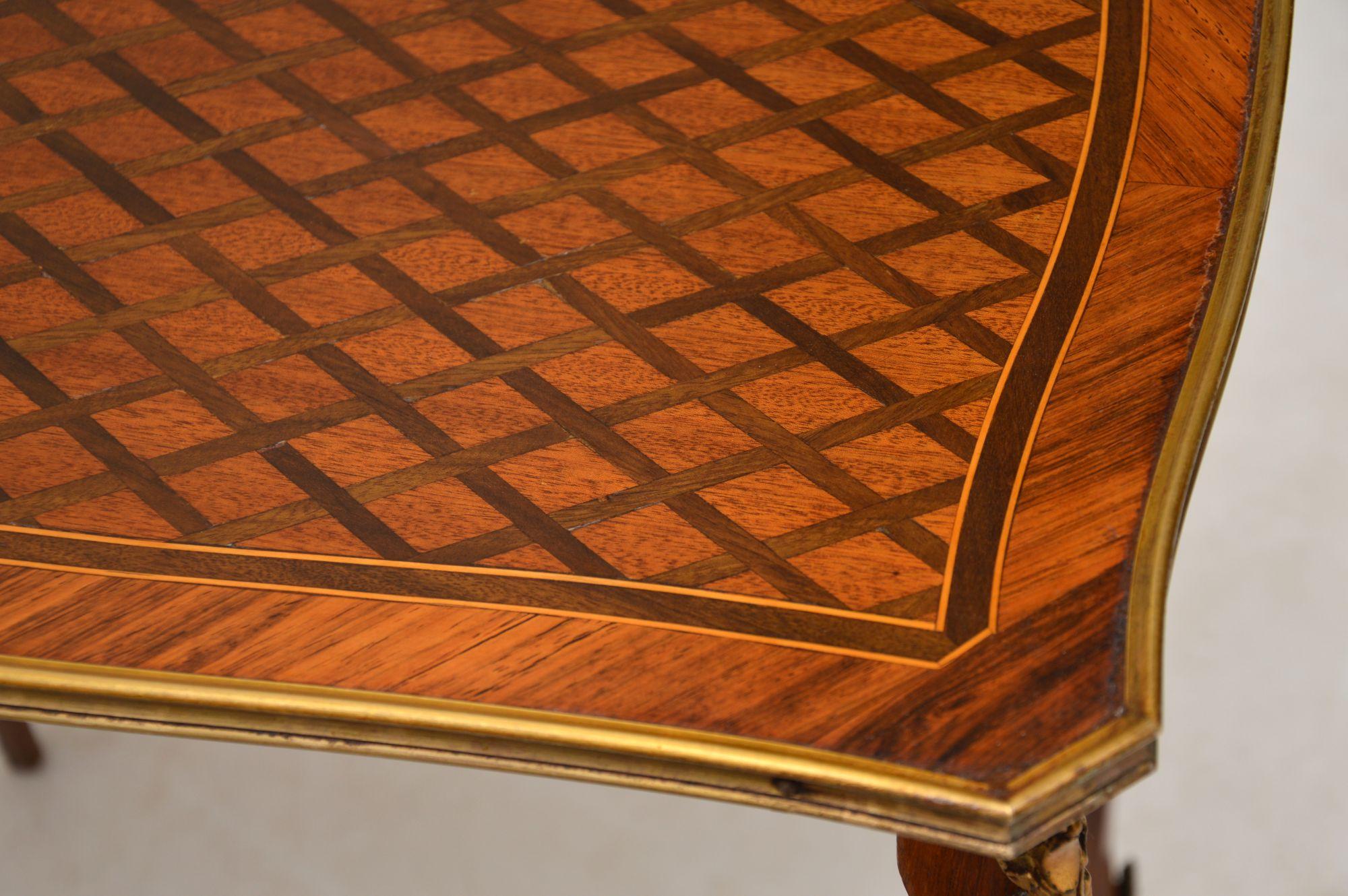 Antique French Inlaid Parquetry Nest of Tables In Good Condition In London, GB