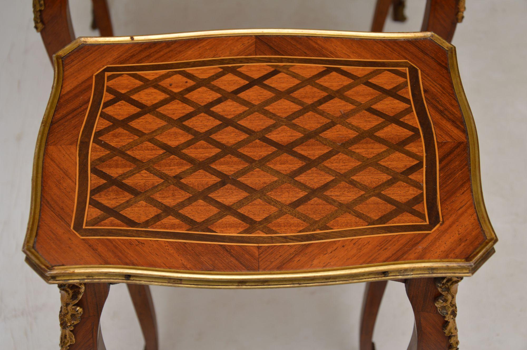20th Century Antique French Inlaid Parquetry Nest of Tables