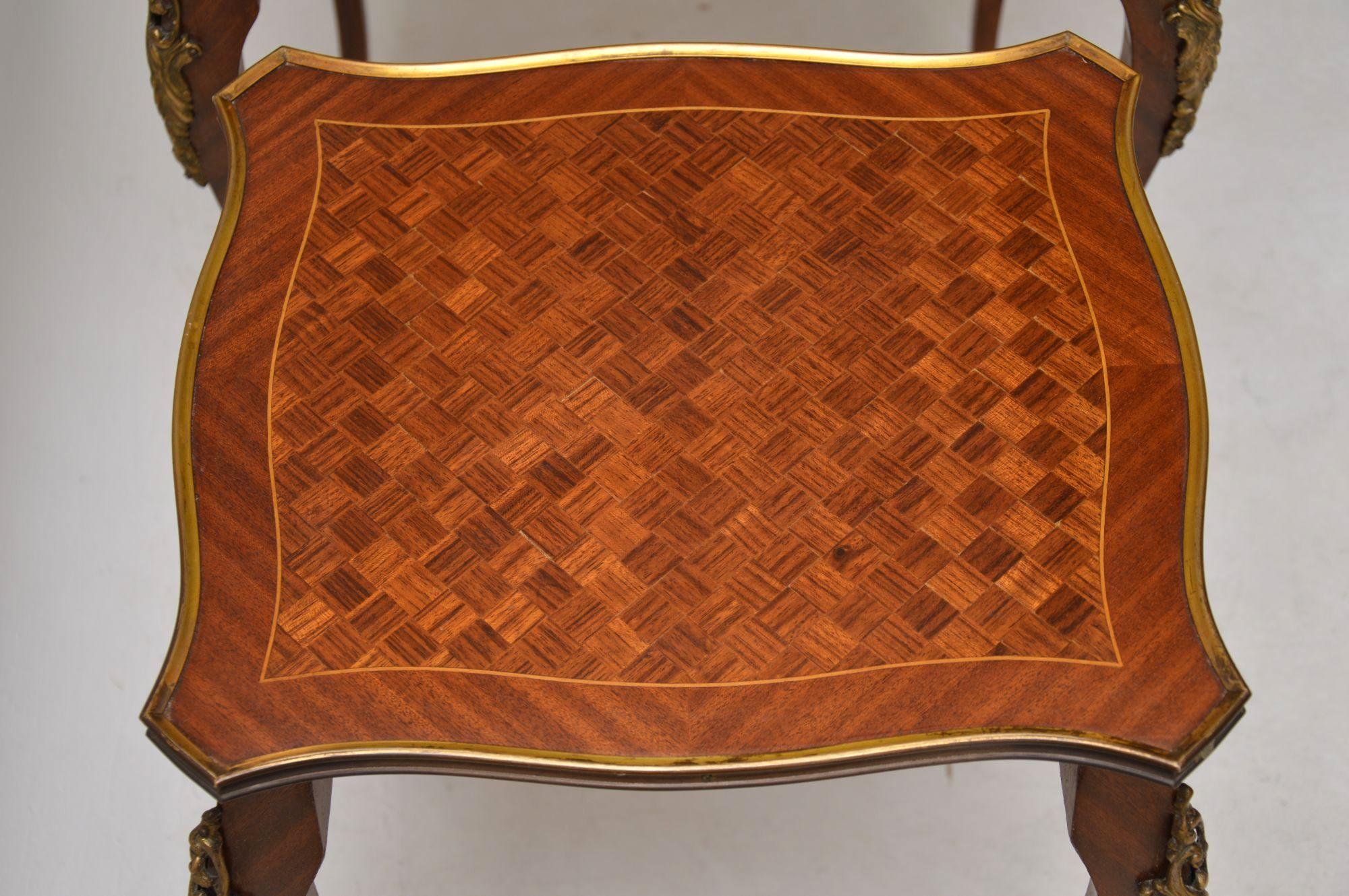 Antique French Inlaid Parquetry Nest of Tables 2