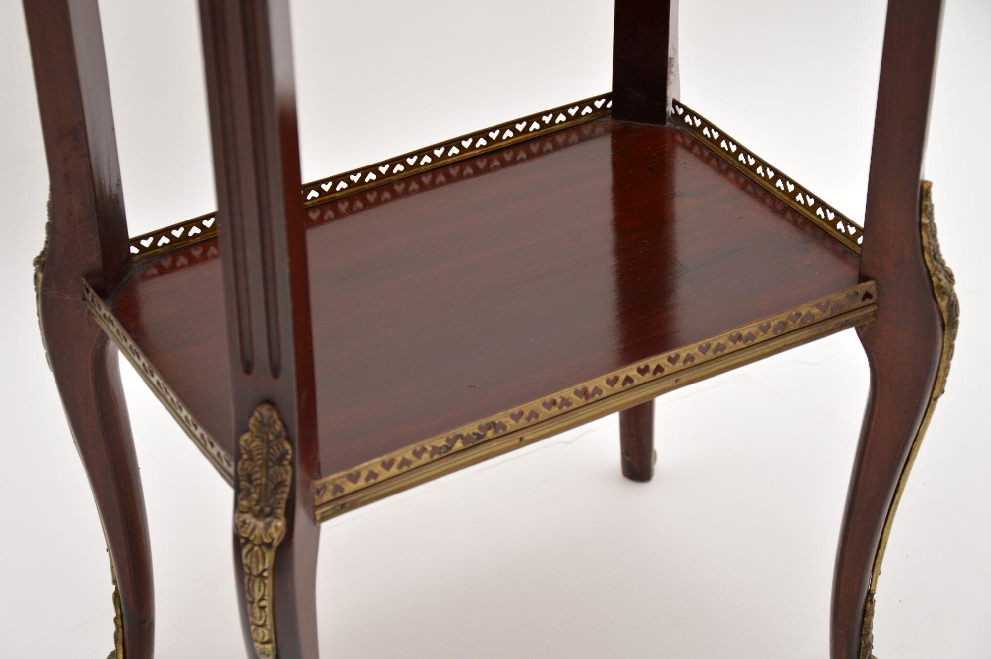Antique French Inlaid Parquetry Side Table 4