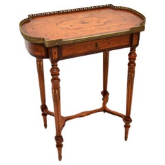 Antique French Inlaid Side Table