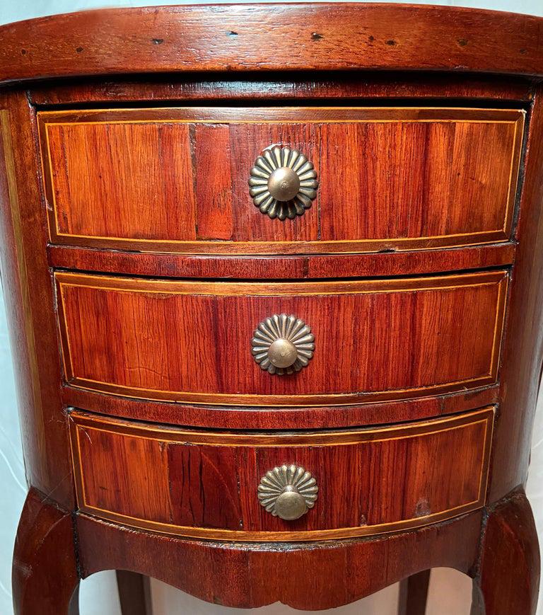 19th Century Antique French Inlaid Walnut Occasional Table, Circa 1890's.