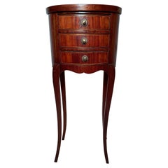 Antique French Inlaid Walnut Occasional Table, Circa 1890's.