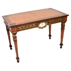 Antique French Inlaid Walnut Ormolu Mounted Desk / Writing Table