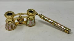 Antique French "Iris Paris" Mother-of-Pearl Opera Glasses, Circa 1890.