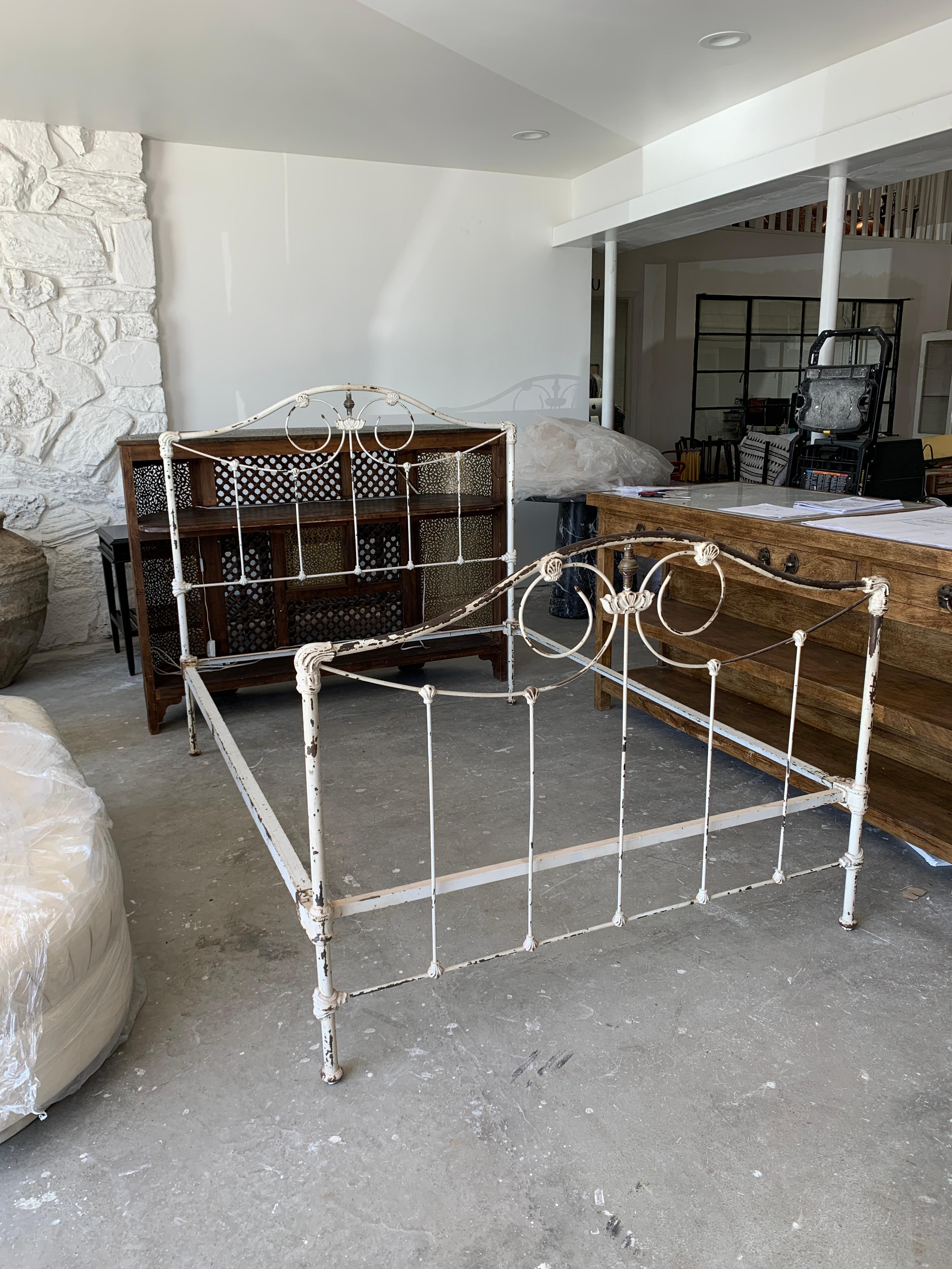 Antique French Iron Bed frame For Sale at 1stDibs french metal bed
