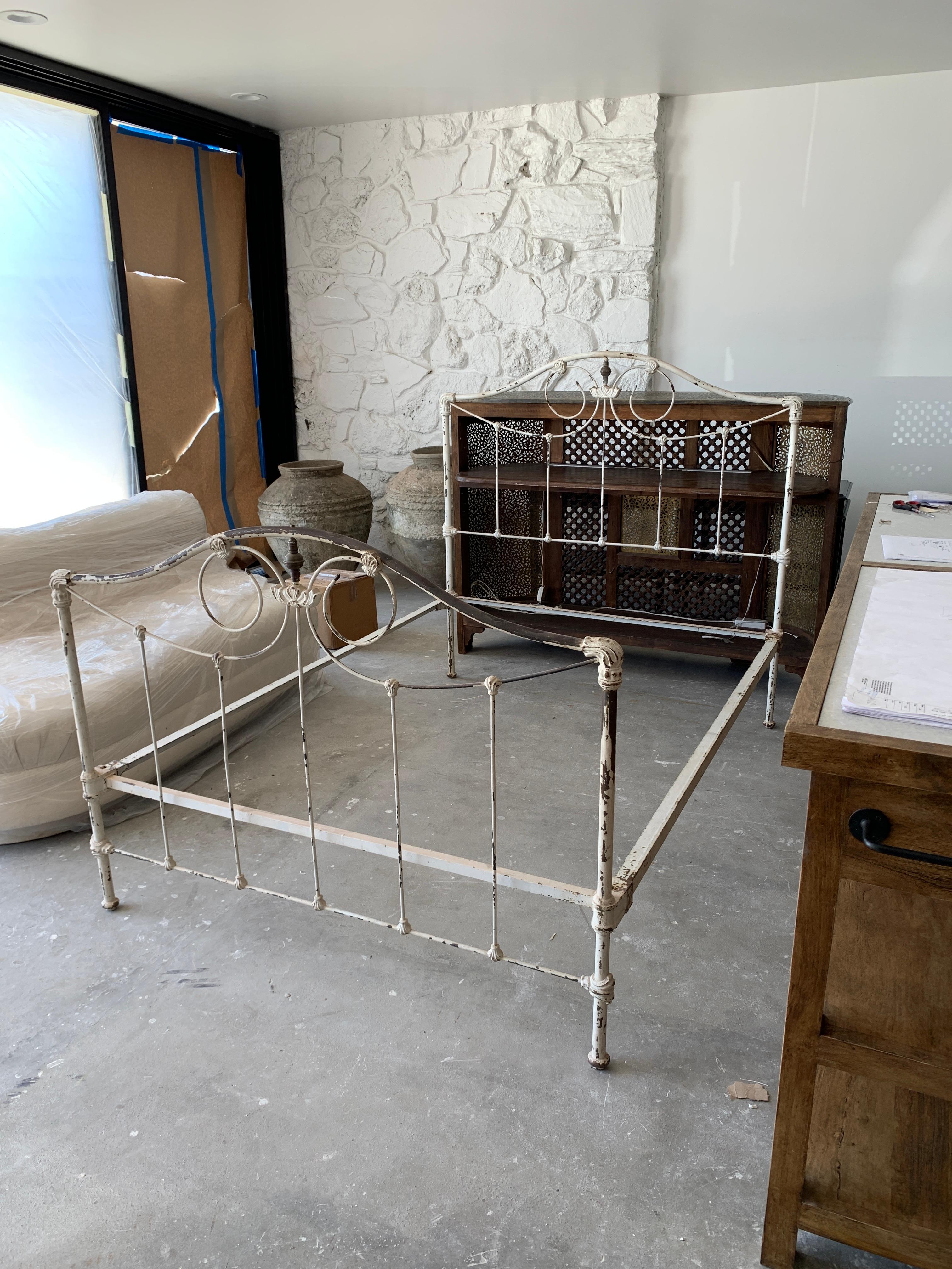 Antique French Iron Bed frame For Sale at 1stDibs french metal bed