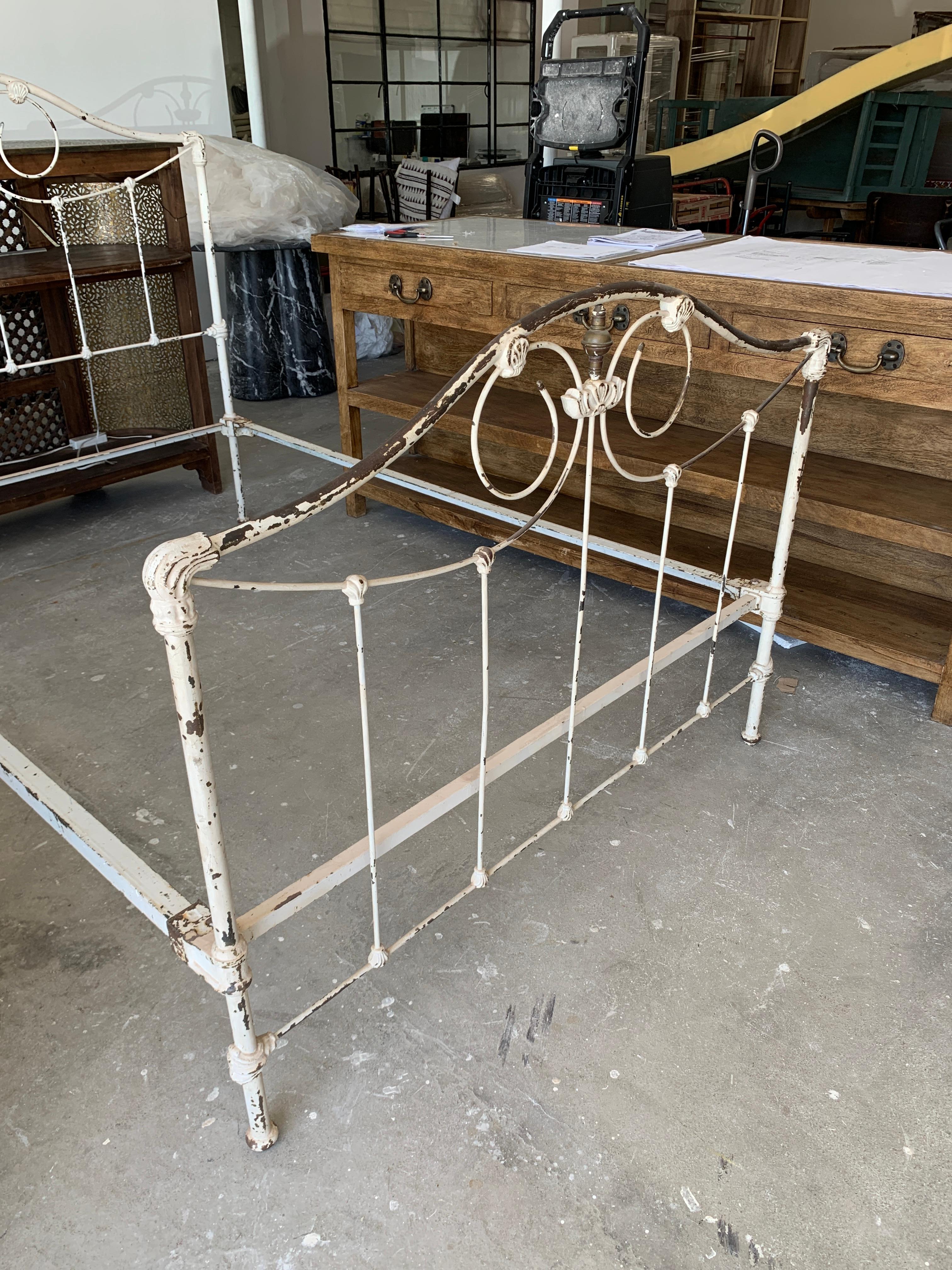 Antique French Iron Bed frame For Sale at 1stDibs french metal bed