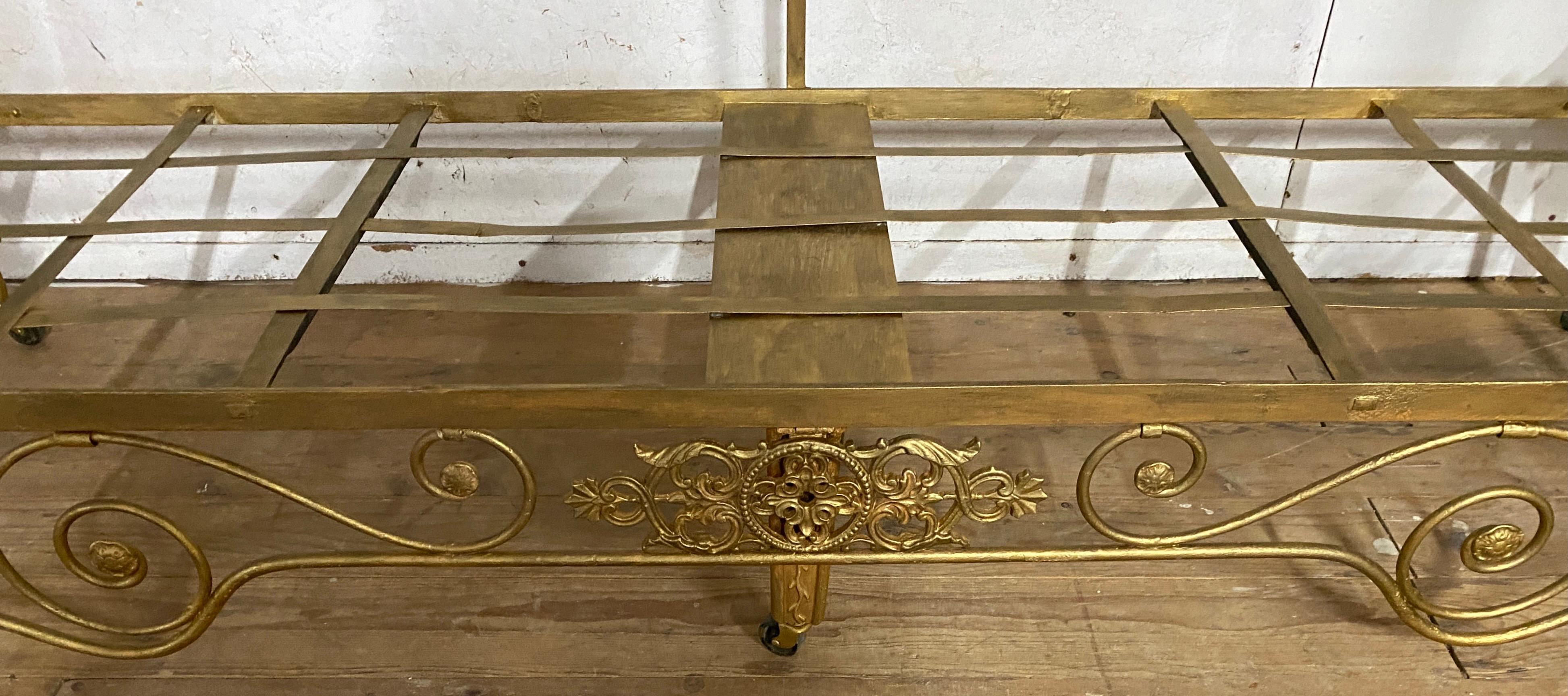 Add glamour and style with this Napoleon III cast iron lounging day bed to any room. Create your own 24