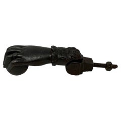 Antique French Iron Door Knocker from Chateau, Circa 1820-1850.