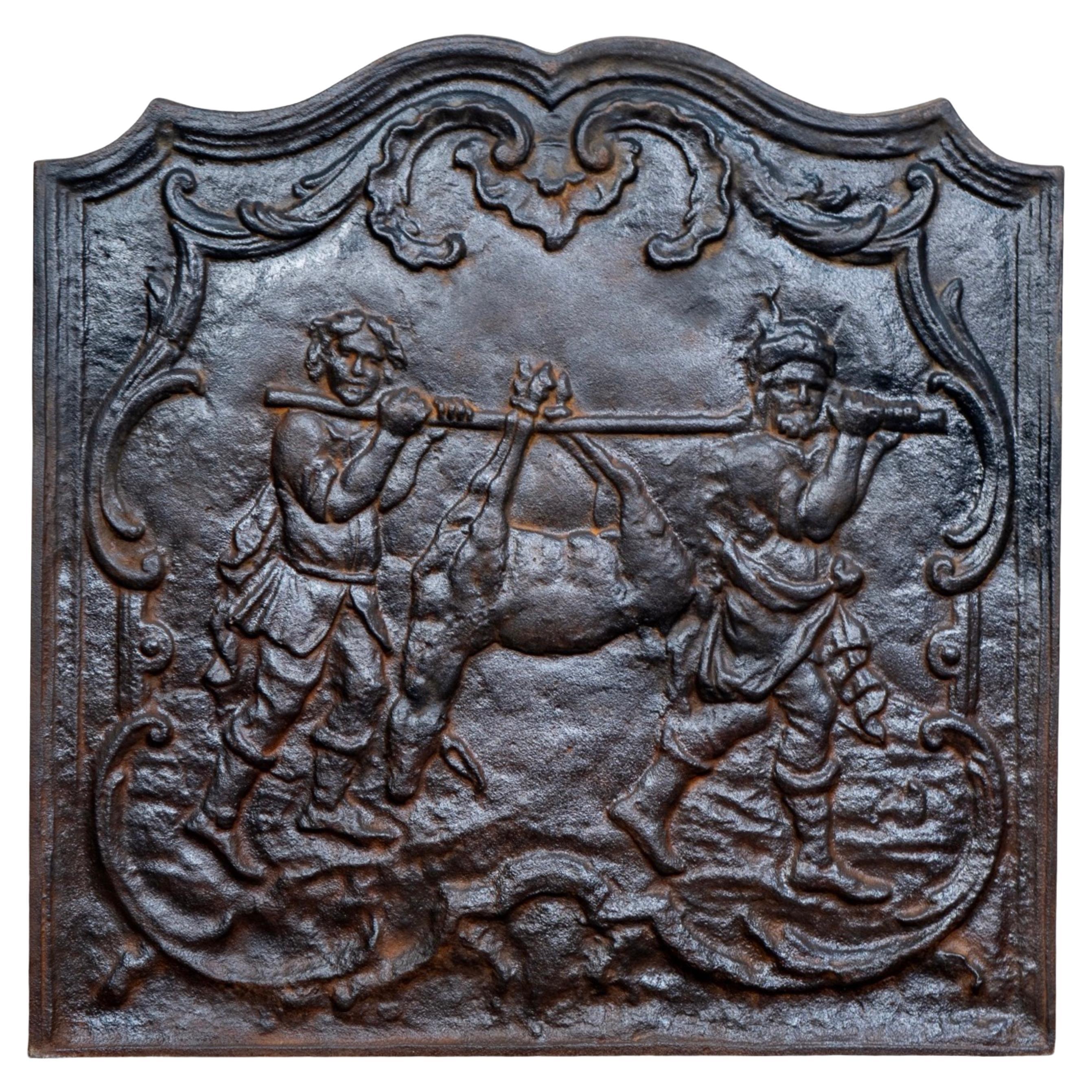 Antique French Iron Fireback