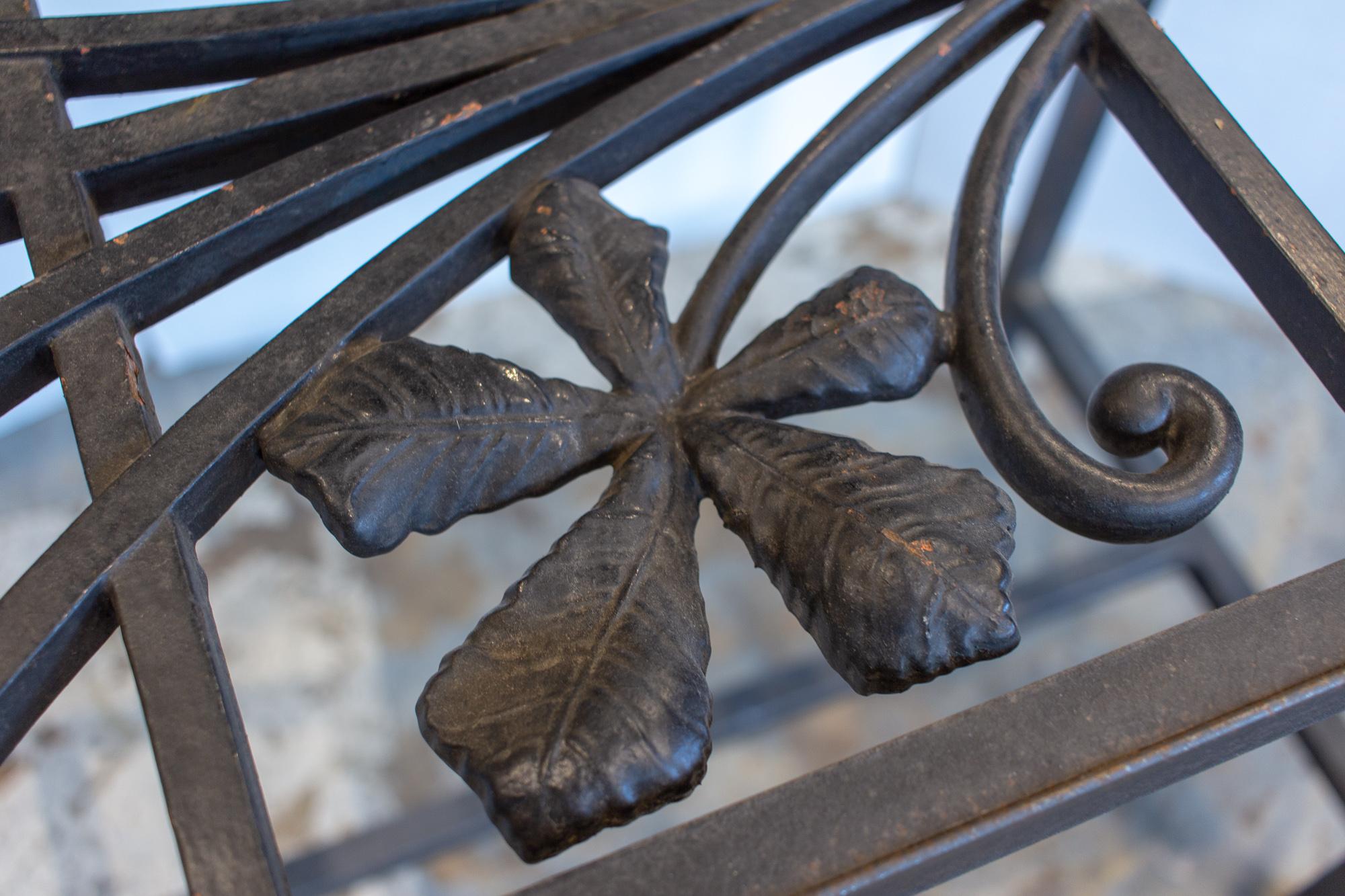 Antique French Iron Fragment Console Table 2