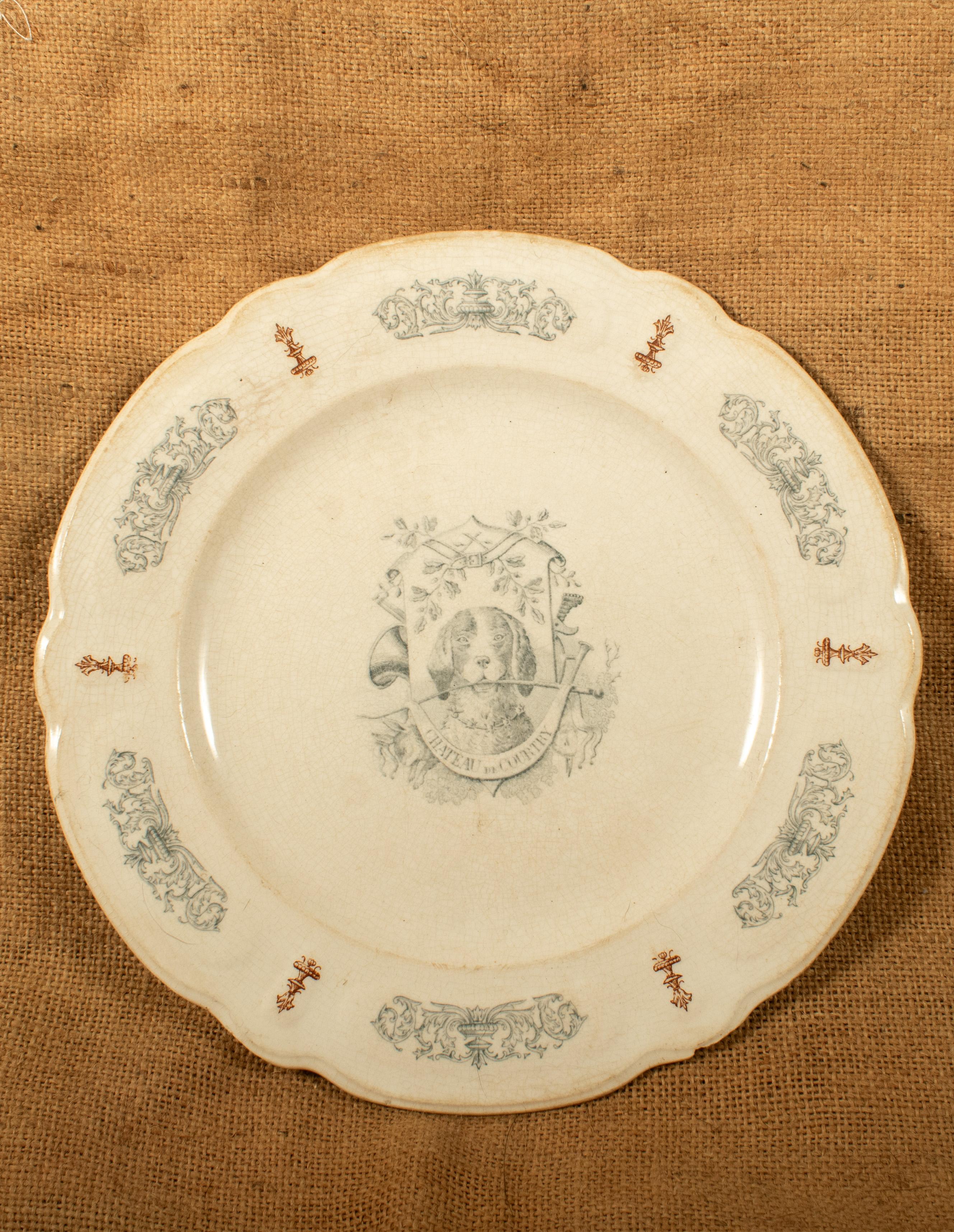 Antique French Ironstone Plate - 