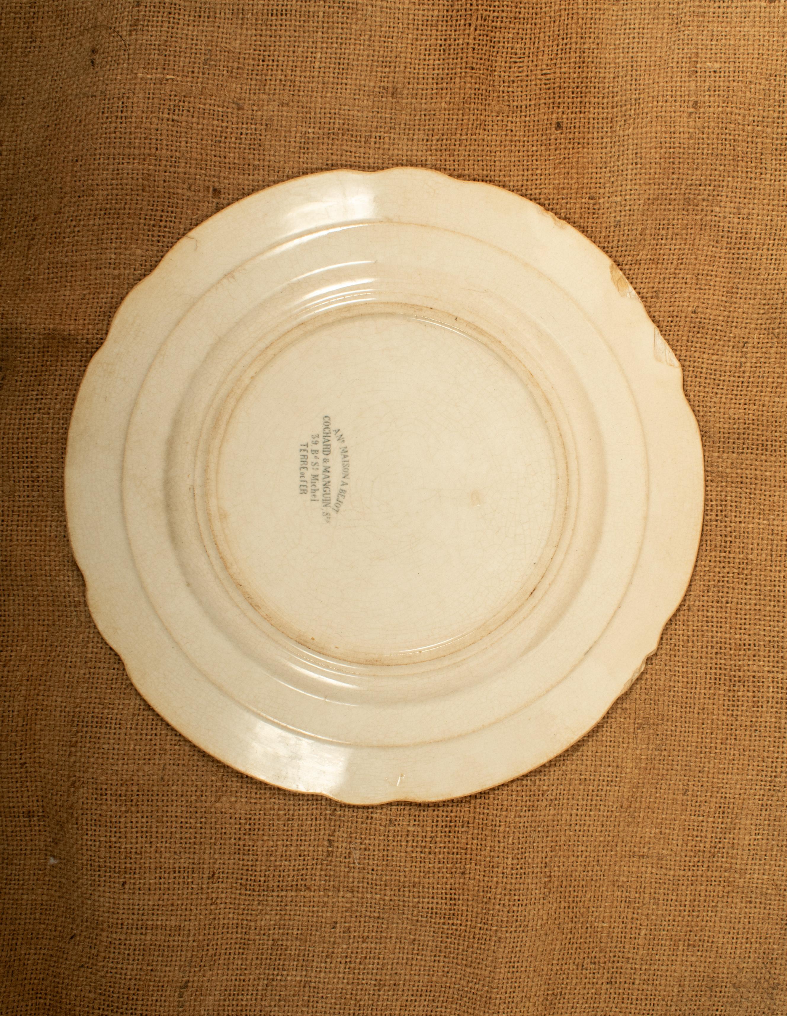 Antique French Placa de Ironstone - 
