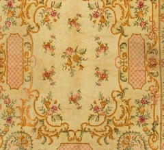Antique French Ivory Savonnerie Carpet  10'4 x 12'8