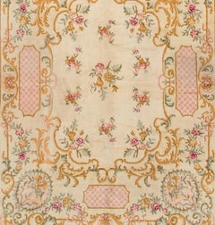 Antique French Ivory Savonnerie Carpet 10'4 x 12'8
