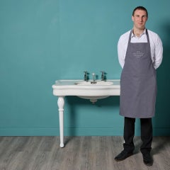 Antique French Jacob Delafon Lavello su gambe