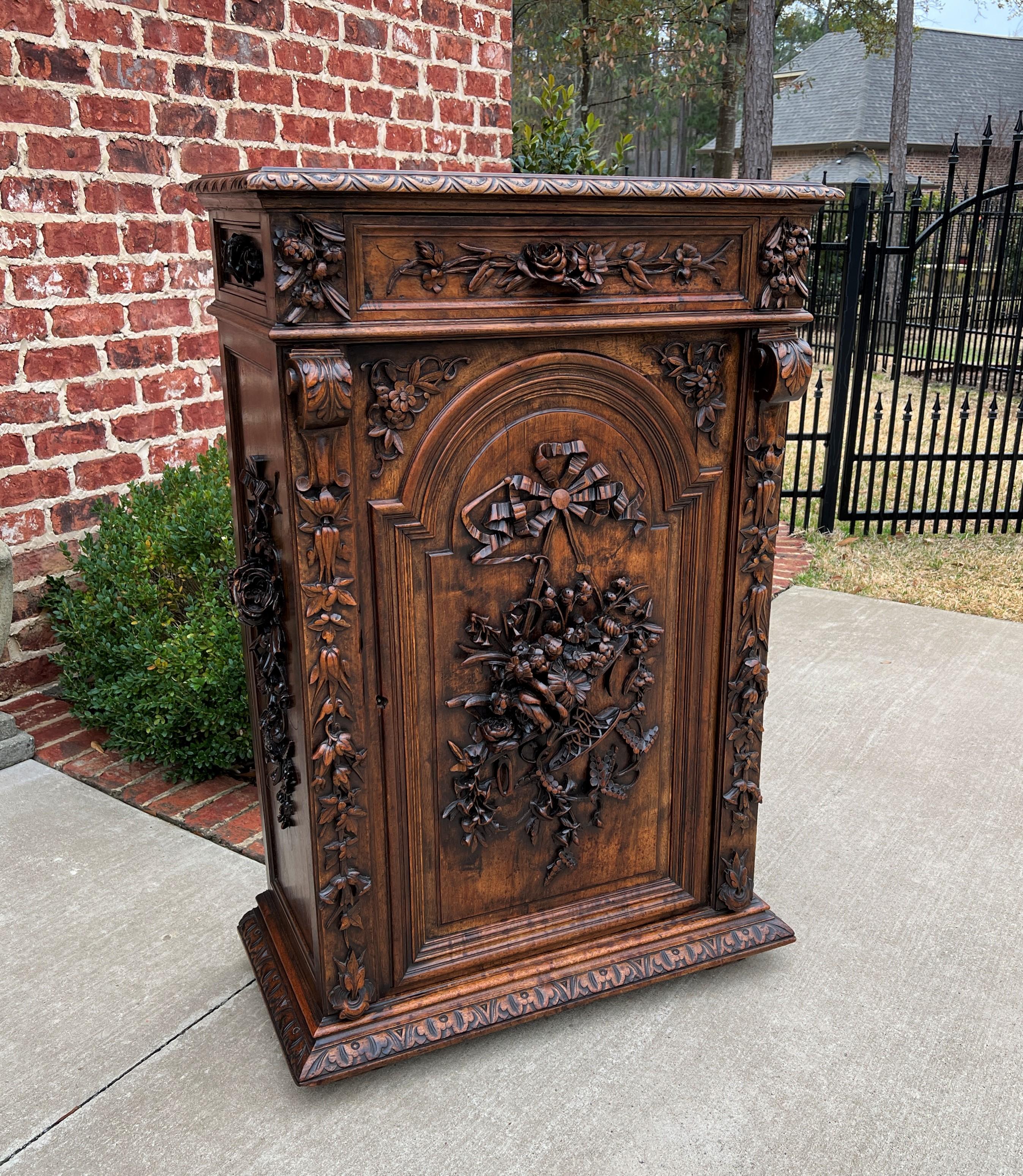slim antique cabinet