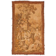 Antique French Jaquar Aubusson Style Tapestry