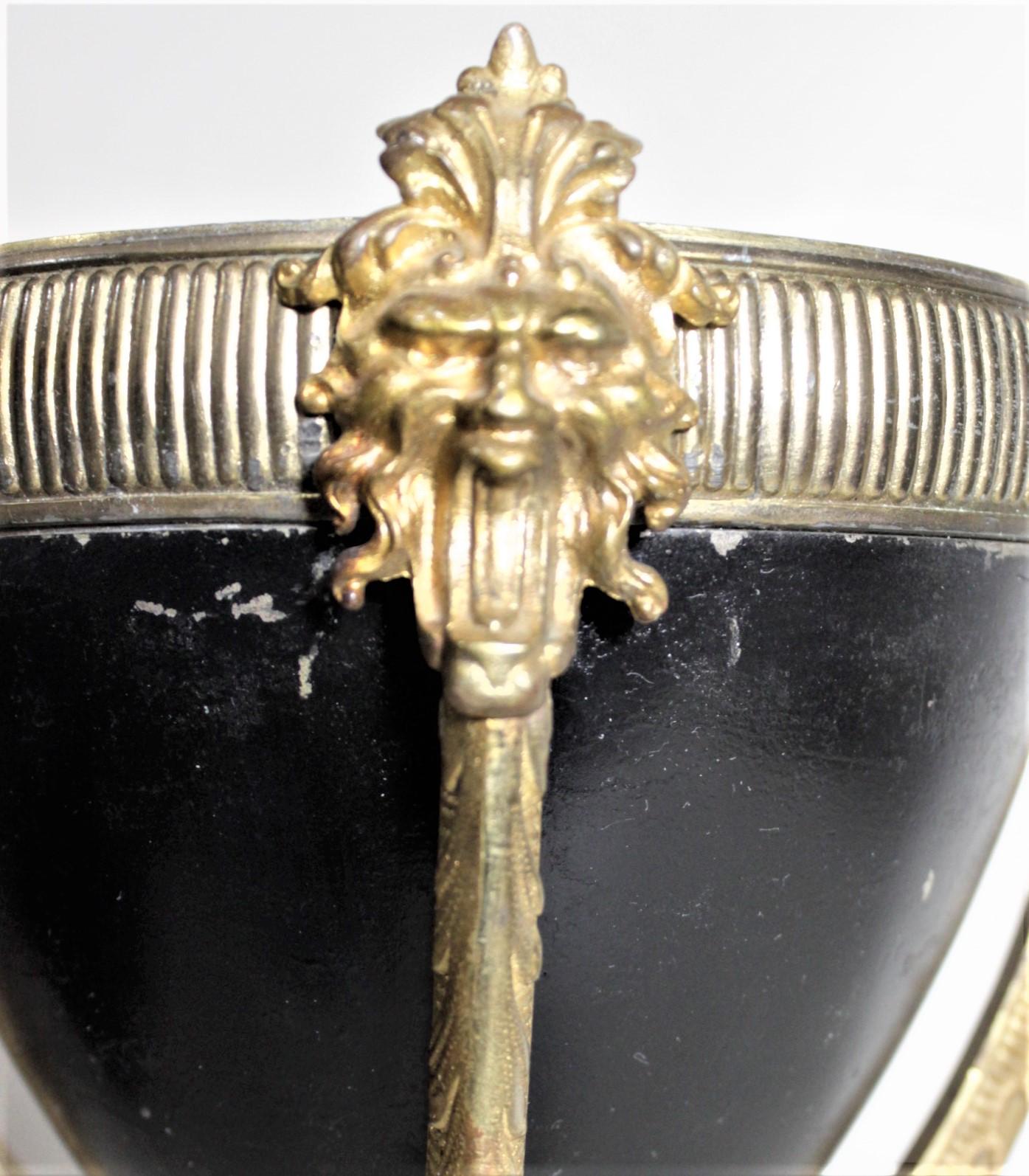 Antique French Jardinière or Planter with Gilt Bronze Figural Mounts For Sale 5