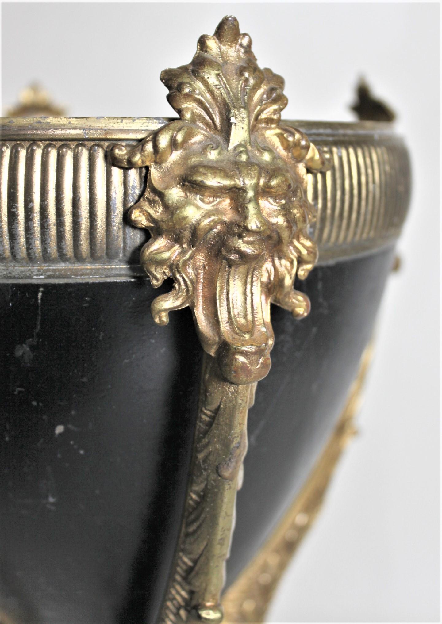 Antique French Jardinière or Planter with Gilt Bronze Figural Mounts For Sale 6