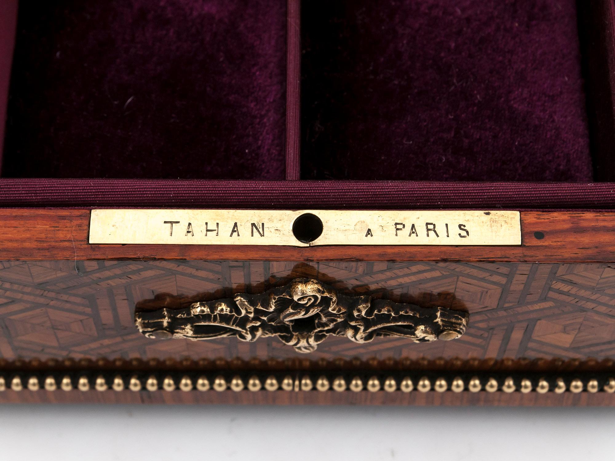 Antique French Jewelry Box by Alphonse Tahan, 19th Century 7