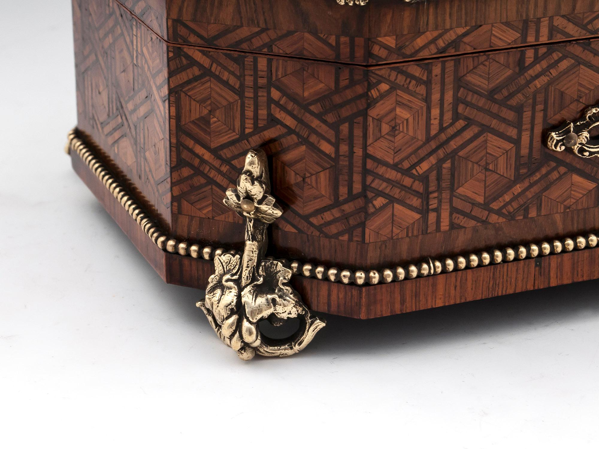 Antique French Jewelry Box by Alphonse Tahan, 19th Century 1
