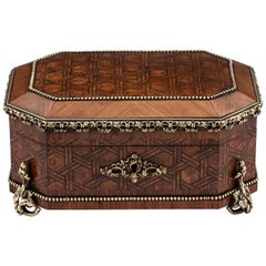 Antique French Jewelry Box by Alphonse Tahan, 19th Century