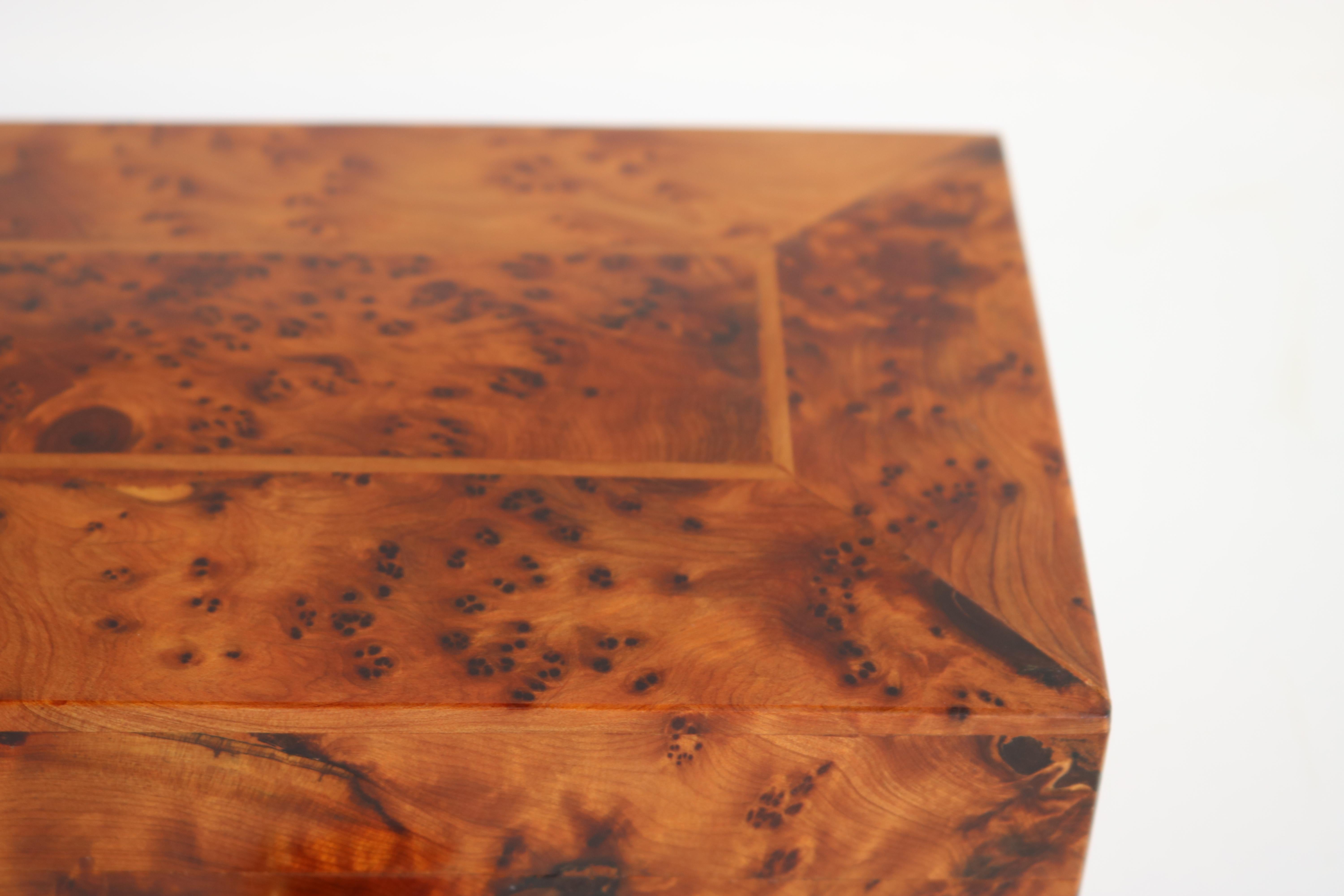 burl wood boxes