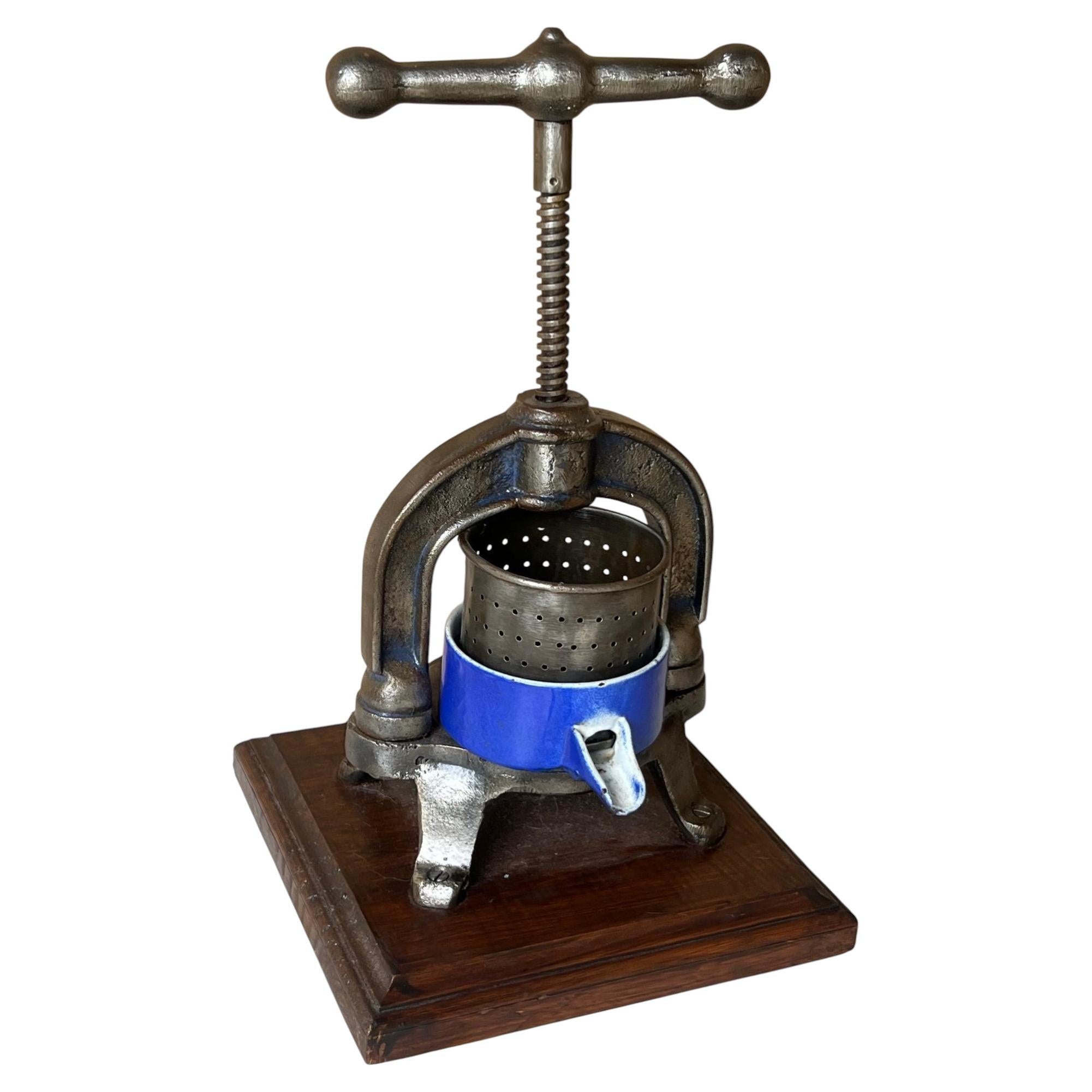 Antique French Juice Press, c. 1900's