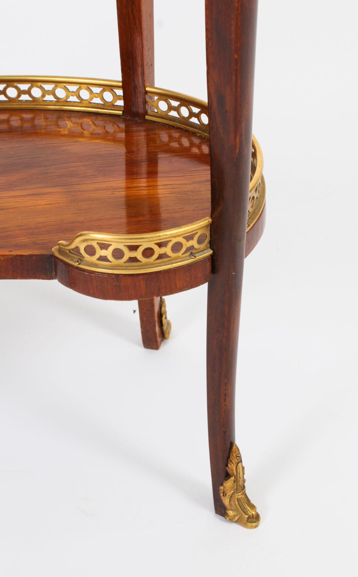 Antique French Kidney Occasional Side Table 19th Century 3