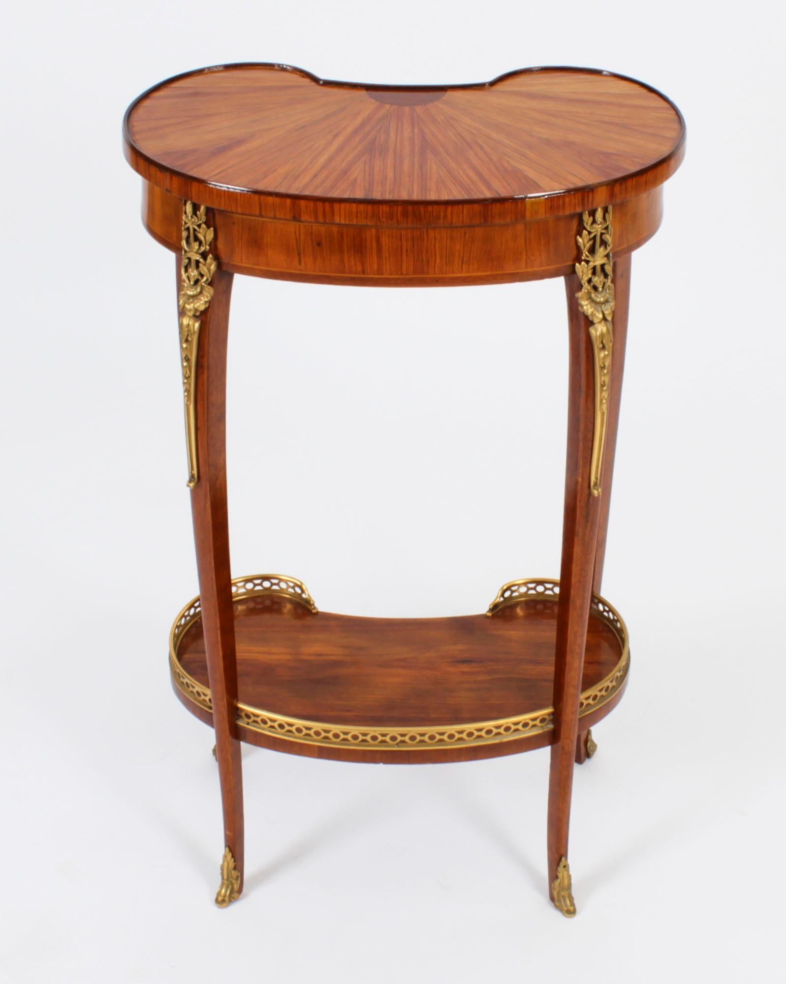 Antique French Kidney Occasional Side Table 19th Century For Sale 14