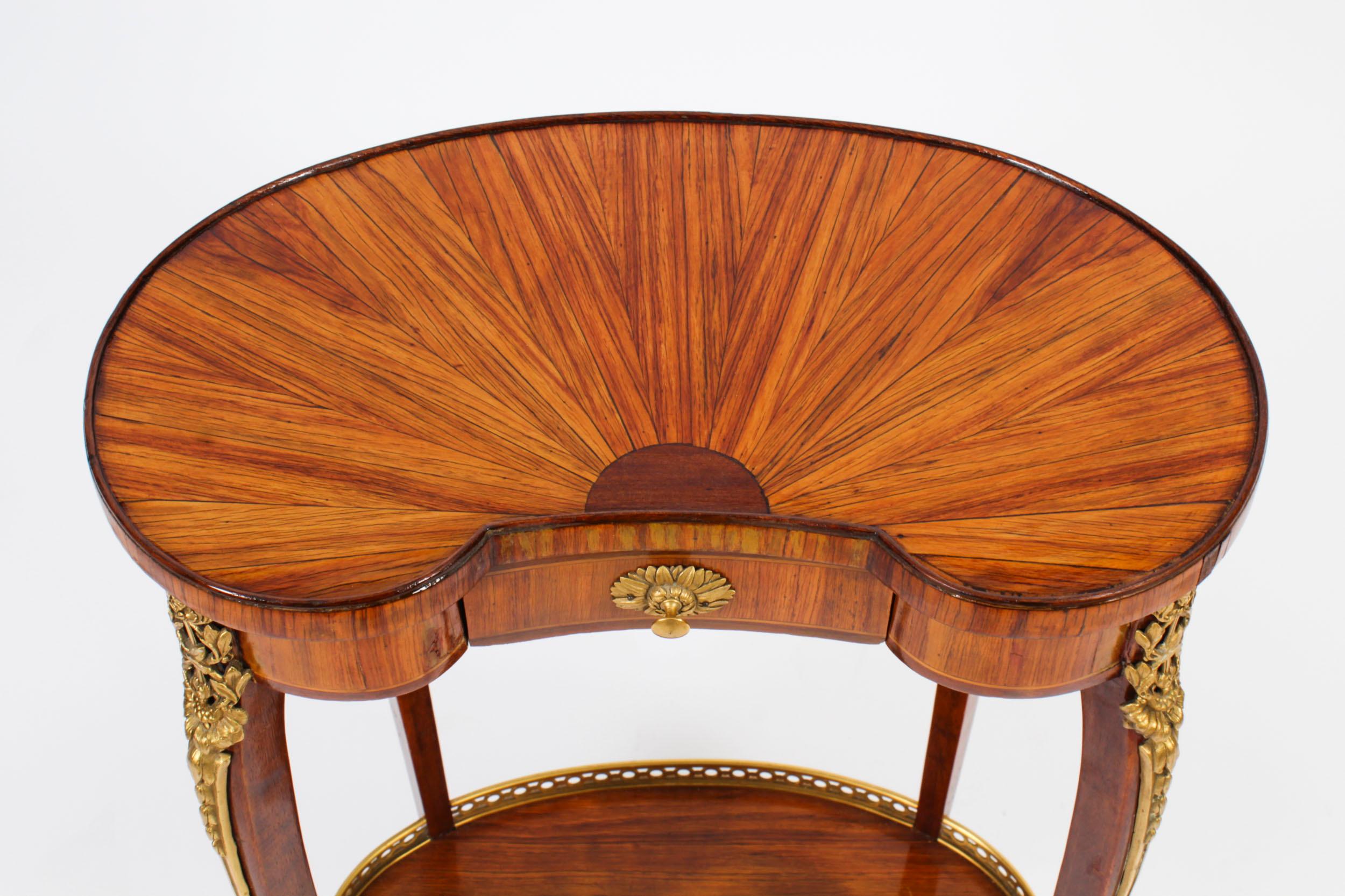 Antique French Kidney Occasional Side Table 19th Century In Good Condition For Sale In London, GB
