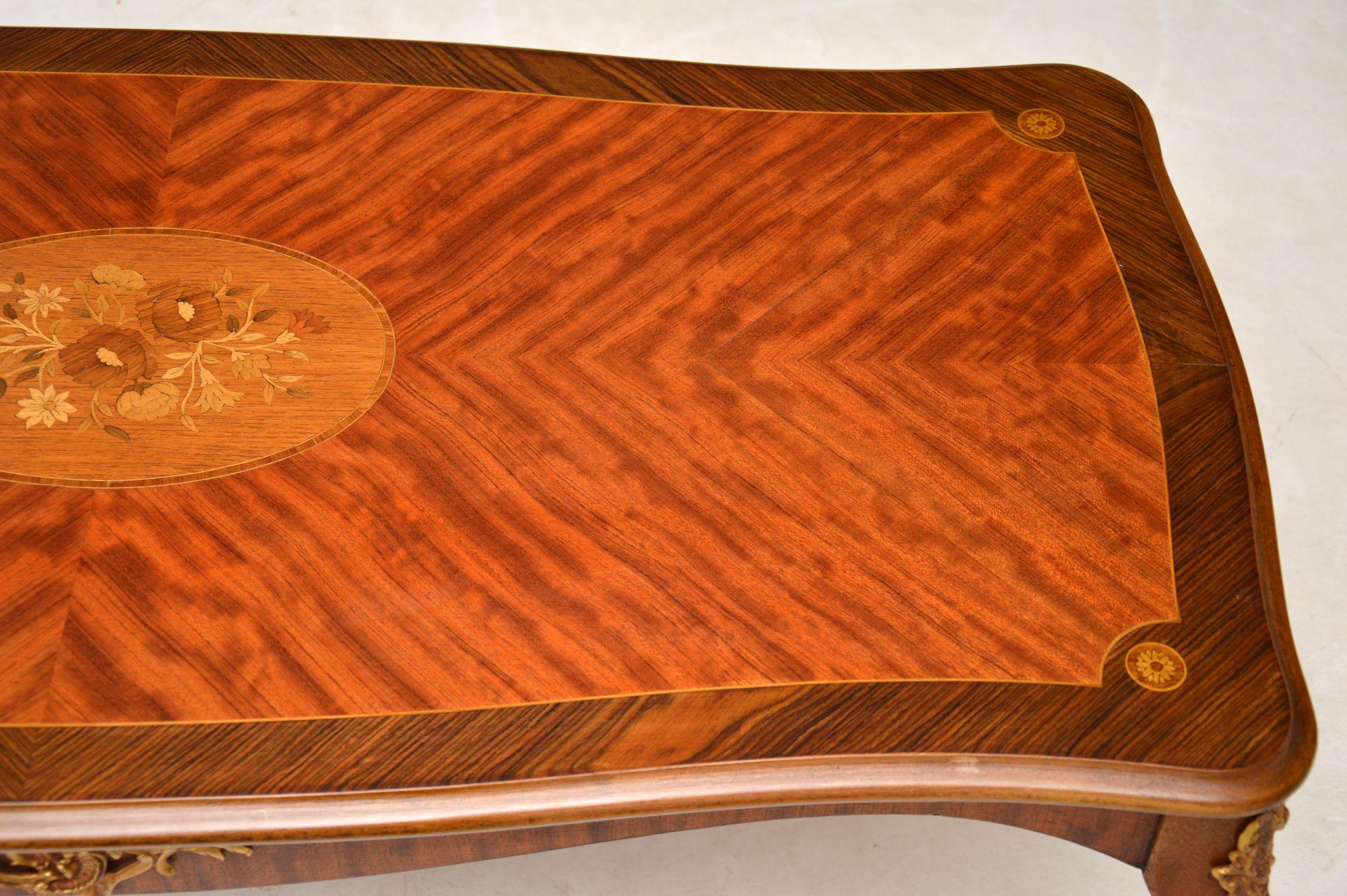 Mid-20th Century Antique French King Wood and Rosewood Coffee Table