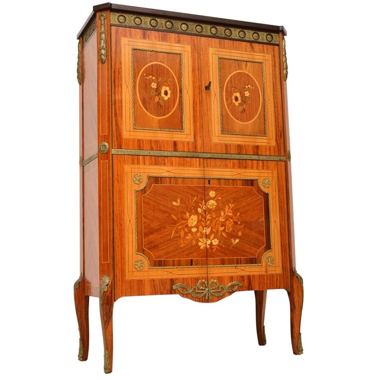 Antique French Kingwood and Marquetry Cocktail Drinks at 1stDibs