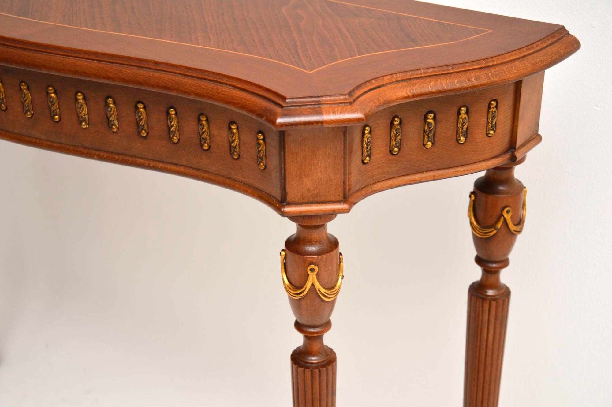 Antique French Kingwood and Walnut Console Table In Good Condition In London, GB