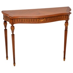 Antique French Kingwood and Walnut Console Table
