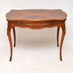 Antique French Kingwood Bureau Plat Desk