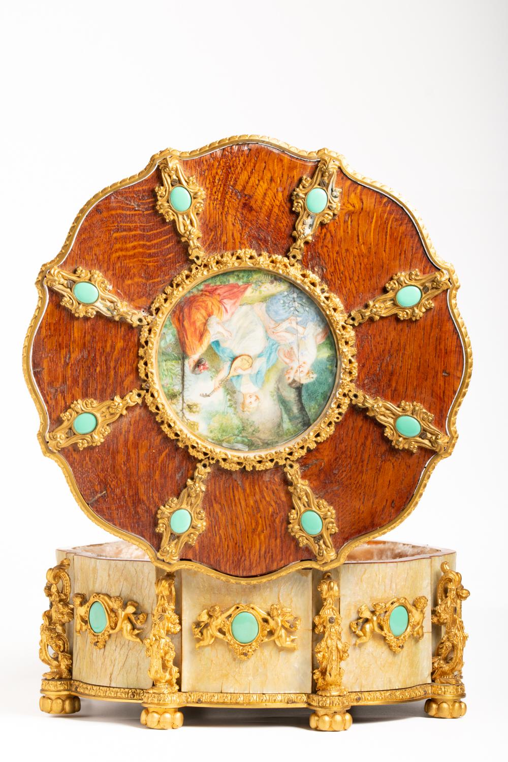 Antique Bronze Jewellery Box Maison Boissier In Good Condition For Sale In Portland, England