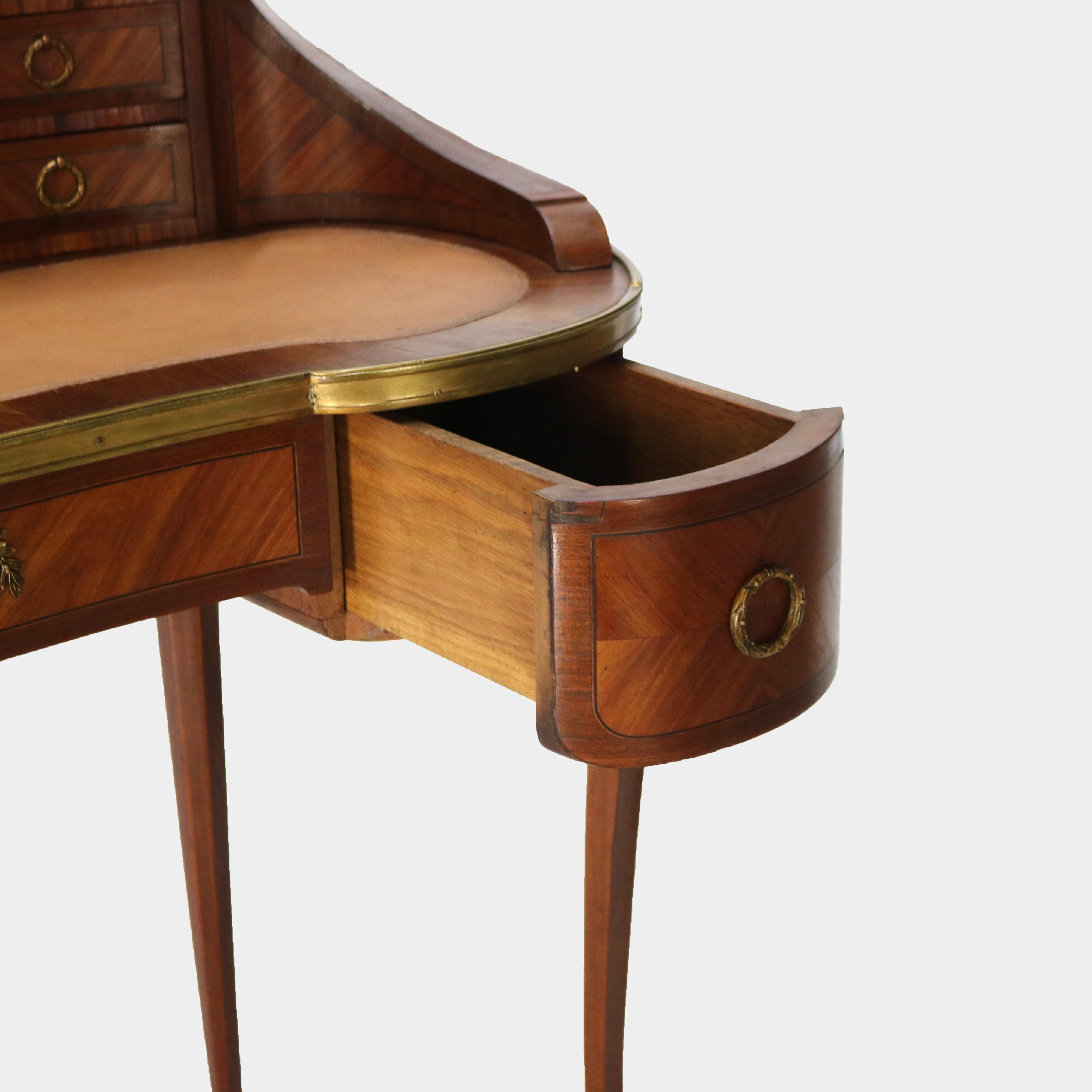 ***Reduced Delivery Rates - See Below or Click “Ask The Seller” to Request a Quote***

Antique French Kingwood & Ormolu Kidney Shaped Lady’s Desk with Tower C1900

Measures - 40.25
