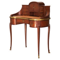 Antique French Kingwood & Ormolu Kidney Shaped Lady’s Desk with Tower C1900