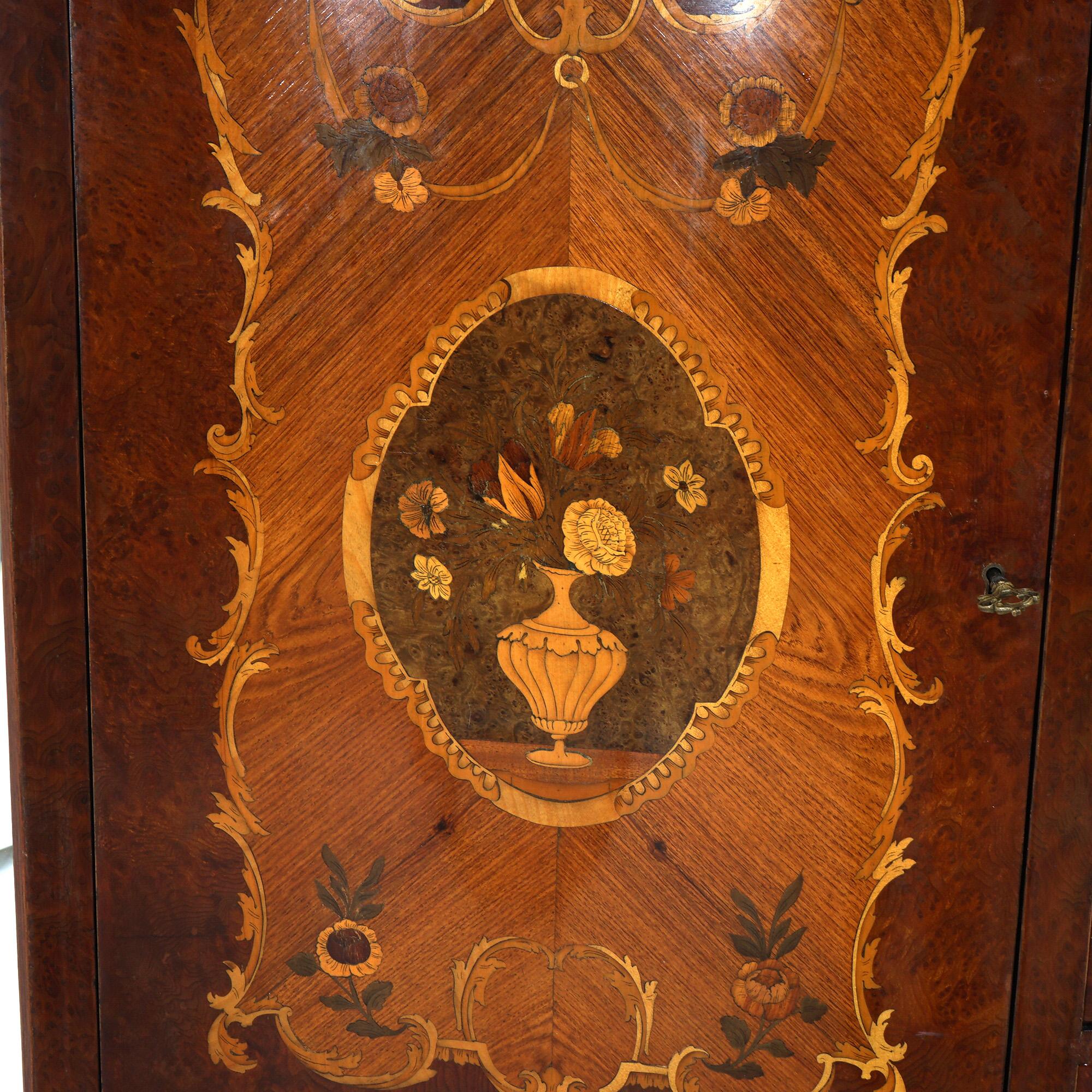 Antique French Kingwood Satinwood & Burlwood Marquetry Inlaid Sideboard C1930 For Sale 10