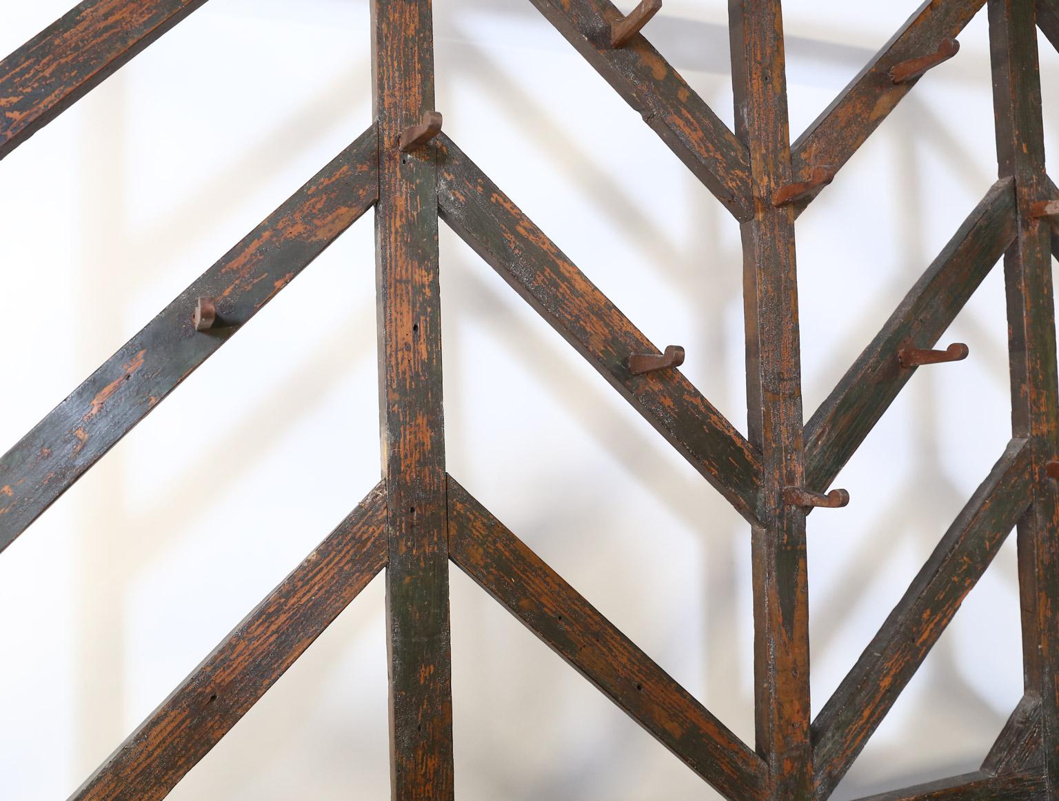 19th Century Antique French Kitchen Hanging Rack